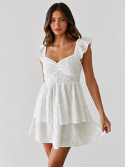 Ashlyn Sweetheart Ruffle Mini Dress