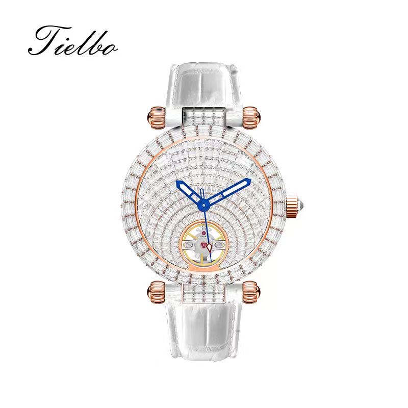 Stellar Night Automatic Watch – Full Crystal, 42mm T856M