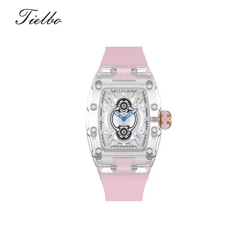 Women's Crystal Void Watch – Transparent, Skeleton, Automatic T823L