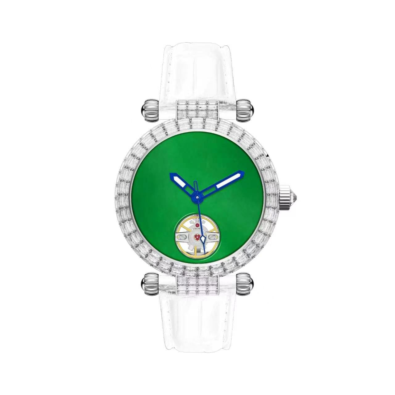 Women's Auspicious Jade Watch – Automatic, Jade Dial, 38mm T868L
