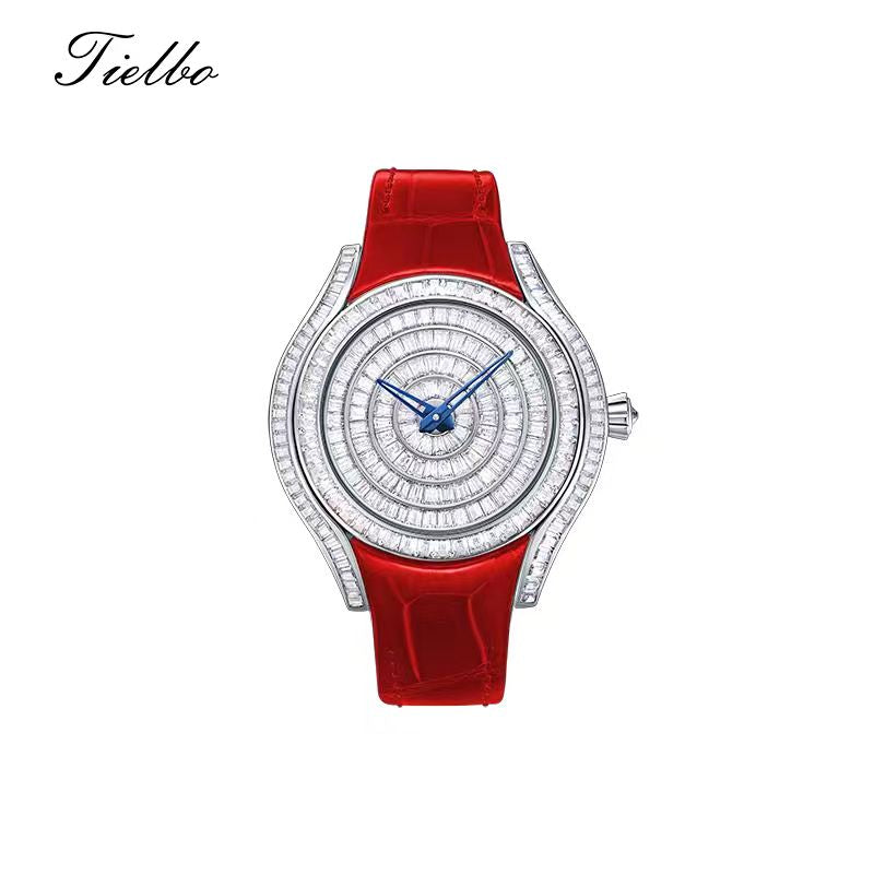 Women's Waltz Watch – Quartz, Elegant, Full Crystal T815L