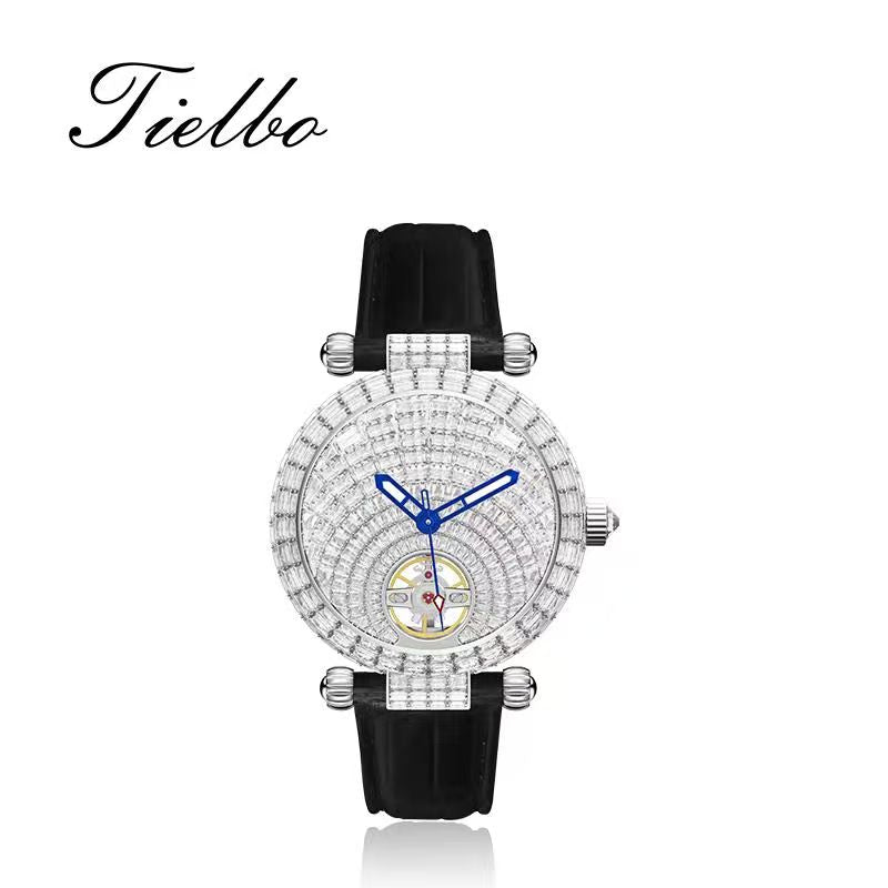 Stellar Night Automatic Watch – Full Crystal, 42mm T856M