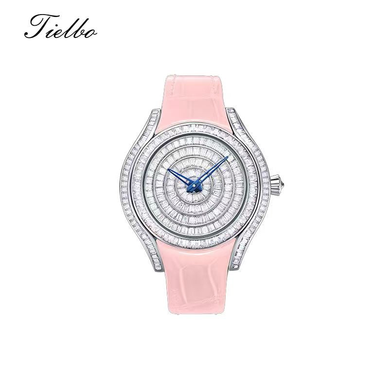 Women's Waltz Watch – Quartz, Elegant, Full Crystal T815L