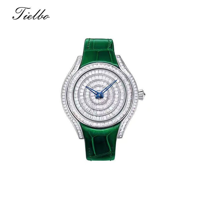 Women's Waltz Watch – Quartz, Elegant, Full Crystal T815L