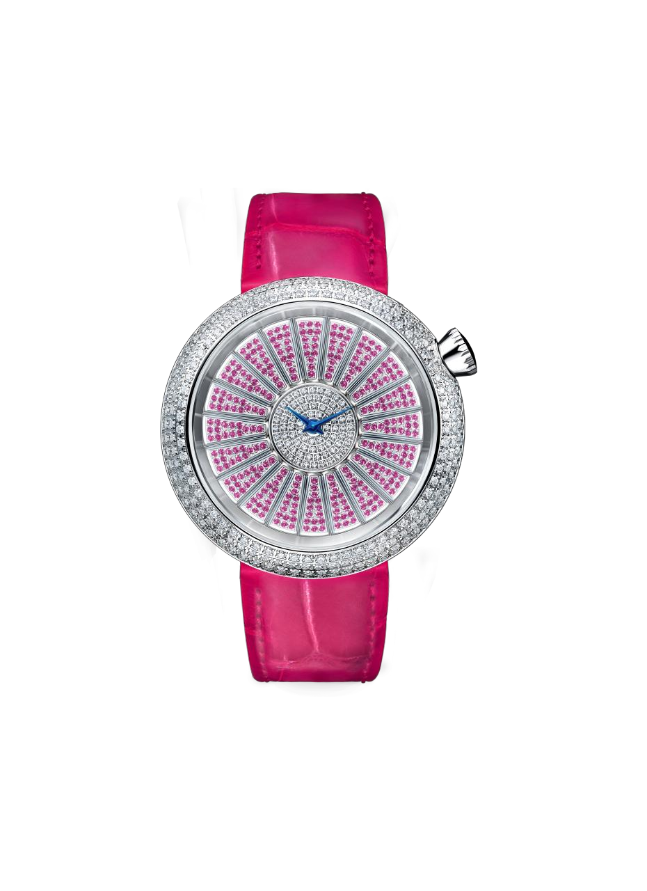 Women's Phantom Watch – Rotating Dial, Iced-Out, 42mm T820L