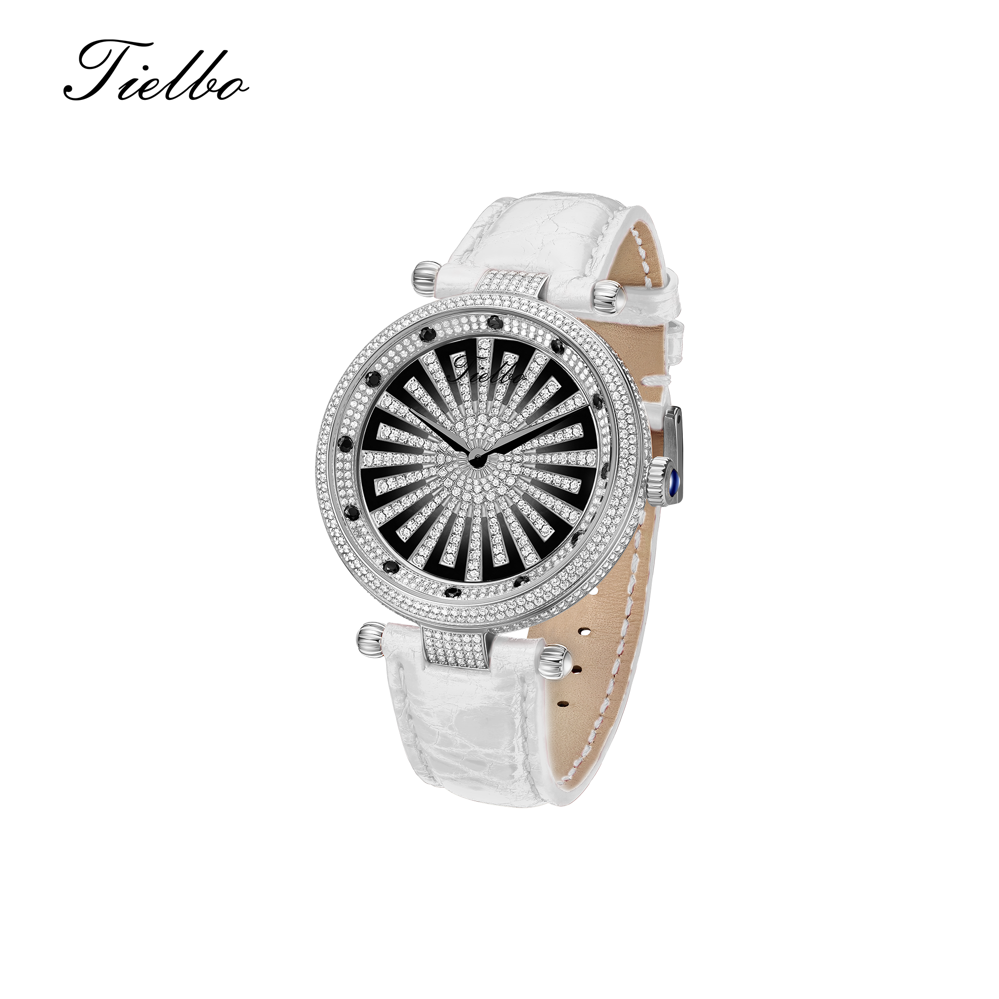 Women's Bloom Watch – Rotating Dial, Iced-Out, 42mm T127L