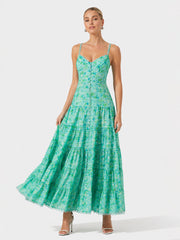 Tazia Tiered Floral Maxi Dress